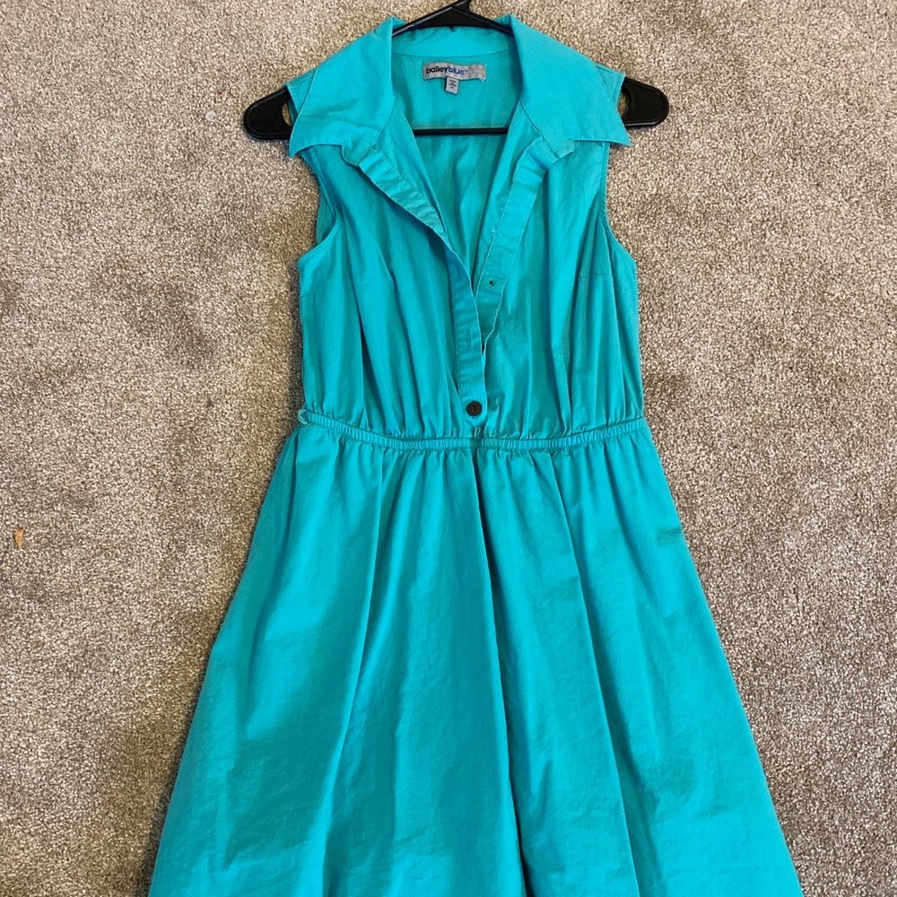 Turquoise BaileyBlue button up dress